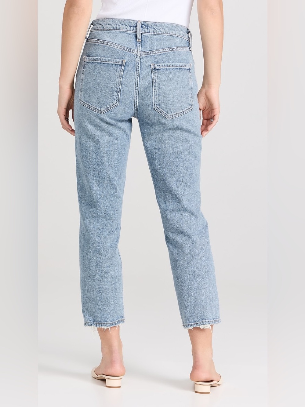 Agolde Riley High Rise Straight Crop Jeans - Picture 2 of 8